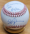 STAN JAVIER "1st Interleague HR" Autographed Official Major League Baseball