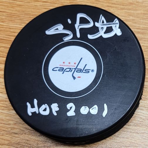 Autographed CRAIG PATRICK "HOF 2001" Washington Capitals Hockey Puck