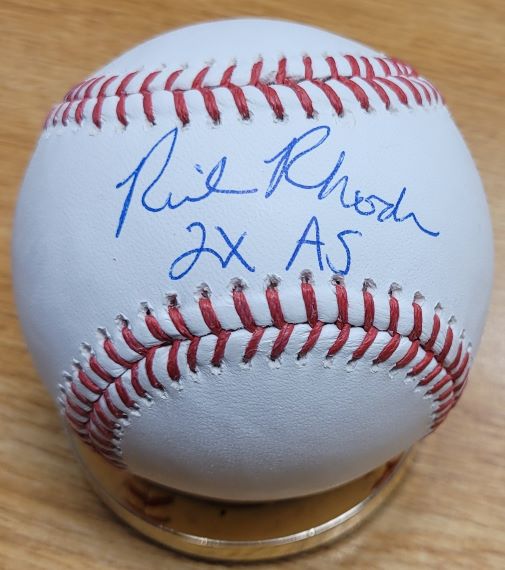 Autographed RICK RHODEN "2X AS" Official Major League Baseball