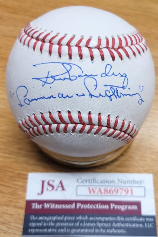 Autographed RON GUIDRY "Louisiana Lightning" Official Major League Baseball JSA