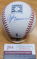 Autographed ANDRE DAWSON Official Rawlings HOF Logo Major League Baseball JSA