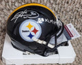 Autographed HINES WARD "SB XL MVP"  Pittsburgh Steelers Mini Helmet -JSA Witness COA