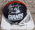 Autographed TOM FLYNN "SB XXI Champs" New York Giants  Mini helmet