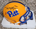 Autographed TOM FLYNN University of Pitt Panthers Mini Helmet