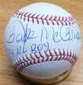 Autographed BAKE MCBRIDE "74 NL ROY" Official Major League Baseball