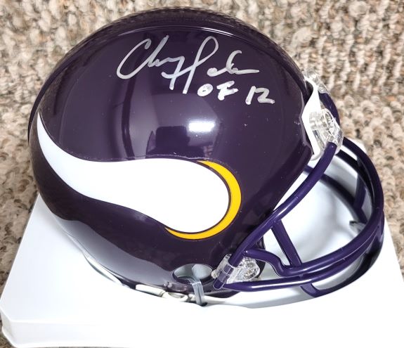 Autographed Chris Doleman Minnesota Vikings Mini Helmet