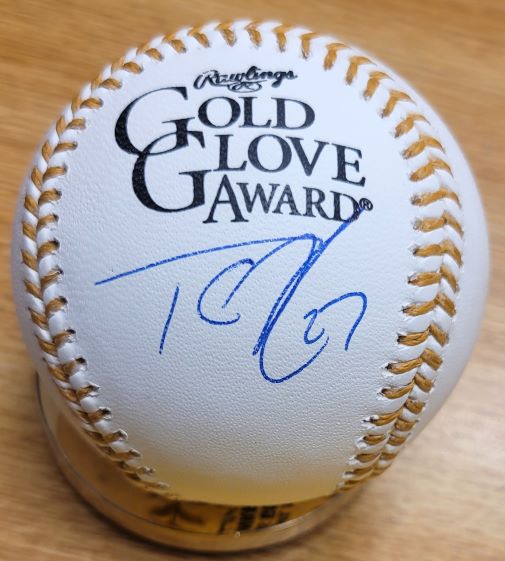 Autographed TYLER O'NEILL Official Gold Glove Major League Baseball
