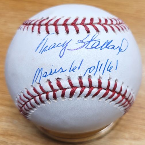 Autographed TRACY STALLARD "Maris 61" Official Major League Baseball