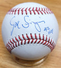 Autographed JOE SIMPSON "Atl HOF"  Official Major League Baseball
