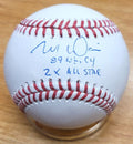Autographed MARK DAVIS "89 NL CY, 2X All Star" Official Major League Baseball