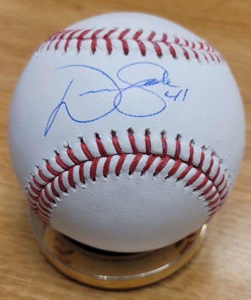 Autographed ANDRE JACKSON Official Major League Baseball