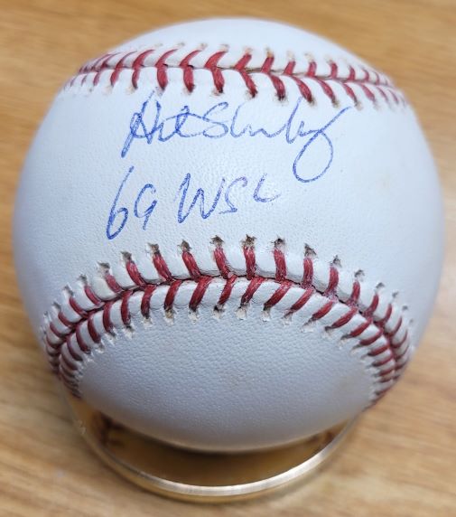 Autographed ART SHAMSKY "69 WSC" Official Major League Baseball