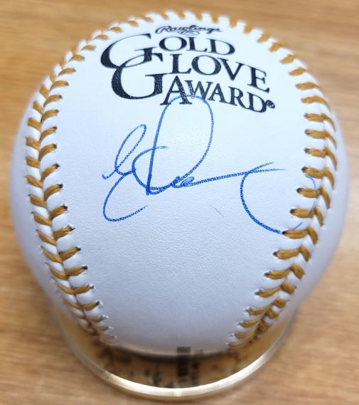EVAN LONGORIA  Autographed Official Rawlings Gold Glove Major League Baseball