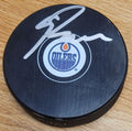 Autographed RYAN NUGENT-HOPKINS Edmonton Oilers Hockey Puck