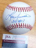 Autographed LOU PINIELLA "3X MOY" Official Rawlings Major League Baseball JSA Witness