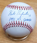 Autographed Mike Pagliarulo "91 WS Champs" Official Rawlings Major League Baseball