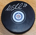 Autographed NIKOLAJ EHLERS Winnipeg Jets Hockey Puck