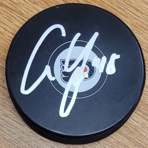 AUTOGRAPHED CAM YORK Philadelphia Flyers Hockey Puck