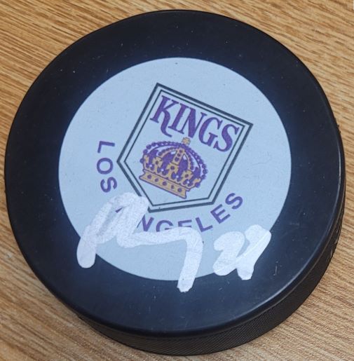 Autographed PHEONIX COPLEY Los Angeles Kings Hockey Puck