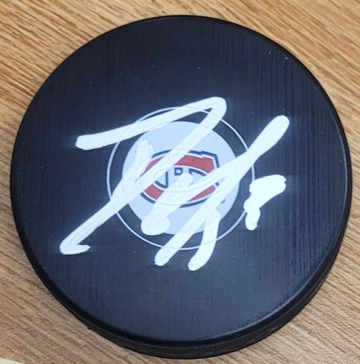 Autographed DAVID SAVARD Montreal Canadiens Hockey Puck