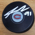 Autographed SEAN MONAHAN Montreal Canadiens Hockey Puck