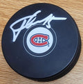 Autographed TOMAS FLEISCHMANN Montreal Canadiens Hockey Puck
