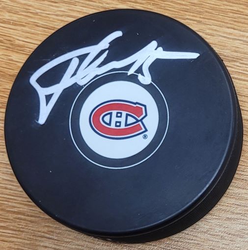Autographed TOMAS FLEISCHMANN Montreal Canadiens Hockey Puck