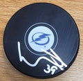 Autographed WALTTERI MERELA Tampa Bay Lightning Hockey Puck