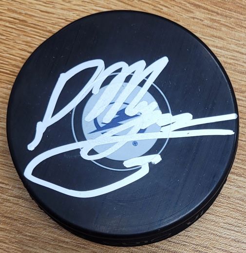 Autographed PHILIPPE MYERS Tampa Bay Lightning Hockey Puck
