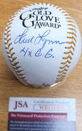 Autographed FRED LYNN "4x GG" Official Gold Glove Major League Baseball JSA Witness