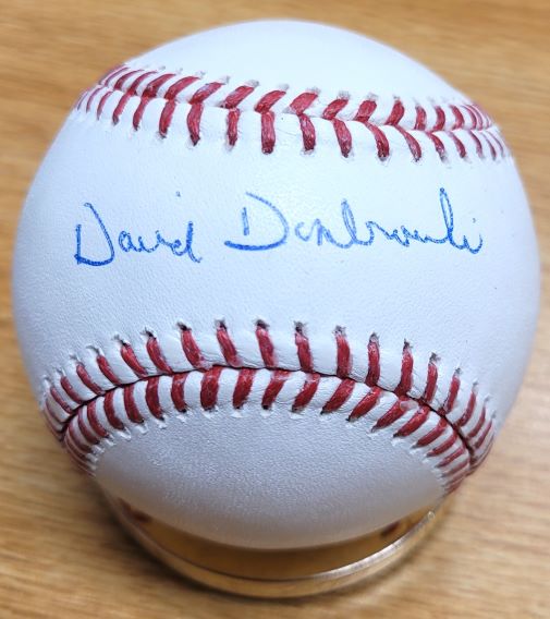 Autographed DAVE DOMBROWSKI Official Major League Baseball