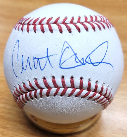Autographed CLINT HURDLE Official Major League Baseball