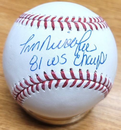 Autographed TOM NIEDENFUER "81 WS Champs"  Official Major League Baseball