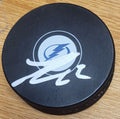 Autographed LUKE SCHENN Tampa Bay Lightning Hockey Puck