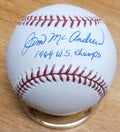 Autographed JIM MCANDREW "1969 WS Champs" Official Major League Baseball