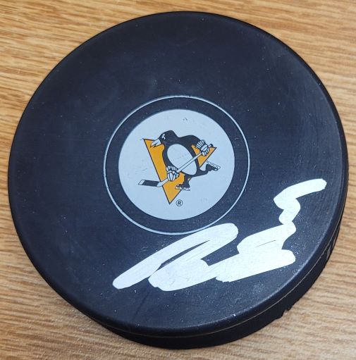 Autographed RYAN SHEA Pittsburgh Penguins Hockey Puck