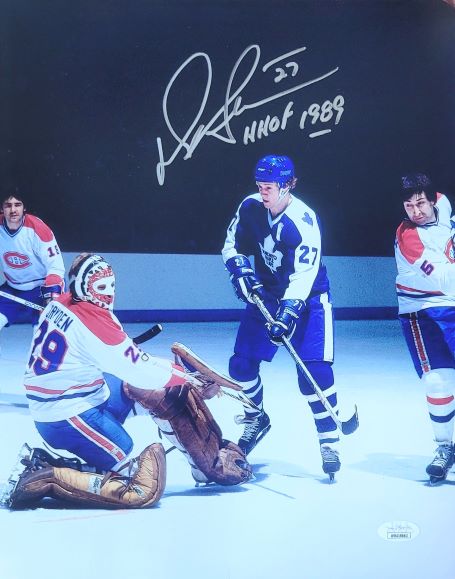 Autographed DARRYL SITTLER "HHOF 1989" 11X14 Toronto Maple Leafs Photo JSA