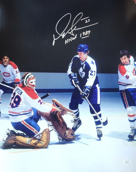 Autographed DARRYL SITTLER "HHOF 1989" 16X20 Toronto Maple Leafs Photo JSA