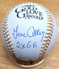 Autographed GENE ALLEY "2x GG" Rawlings Official Gold Glove Major League Baseball