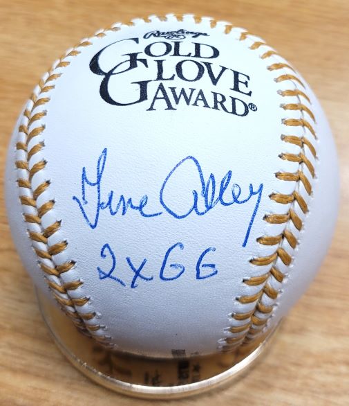 Autographed GENE ALLEY "2x GG" Rawlings Official Gold Glove Major League Baseball