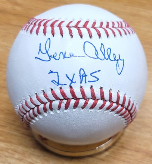Autographed GENE ALLEY "2X AS" Rawlings Official Major League Baseball