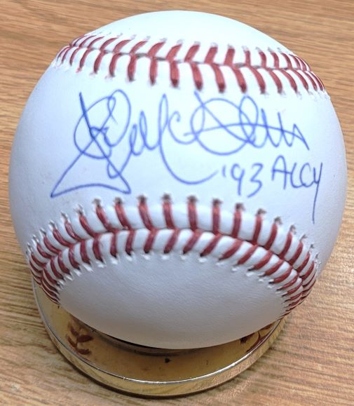 Autographed JACK MCDOWELL "93 AL CY" Official Major League Baseball