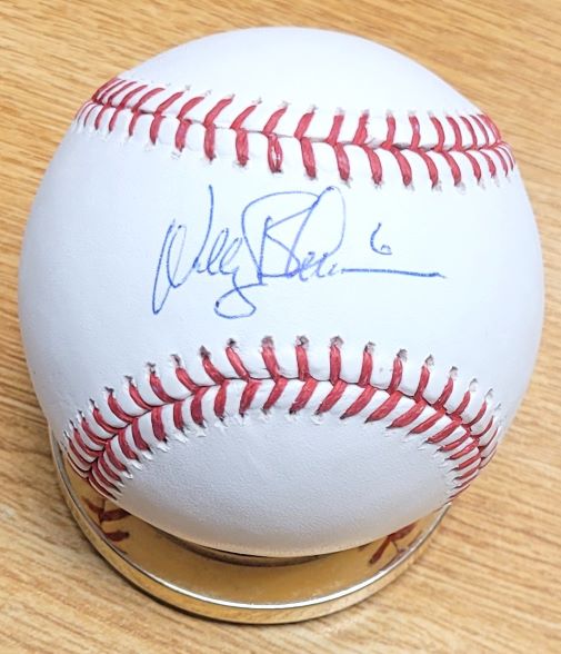 Autographed WALLY BACKMAN Official Major League Baseball
