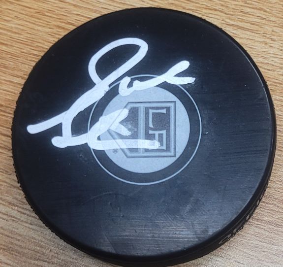 Autographed JOHN STEVENS Los Angeles Kings Hockey Puck