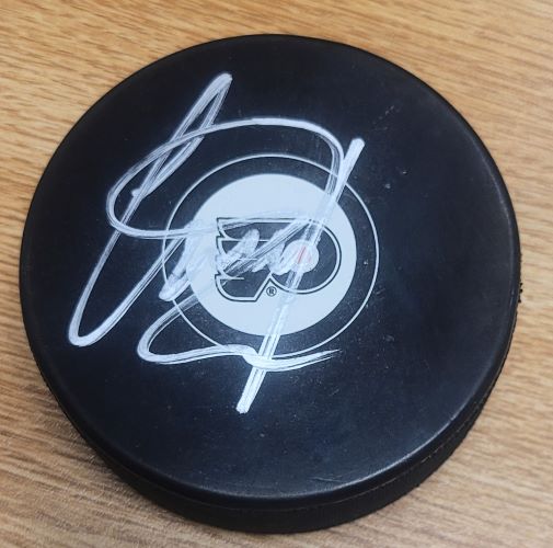 Autographed KIRILL USTIMENKO Philadelphia Flyers Hockey Puck