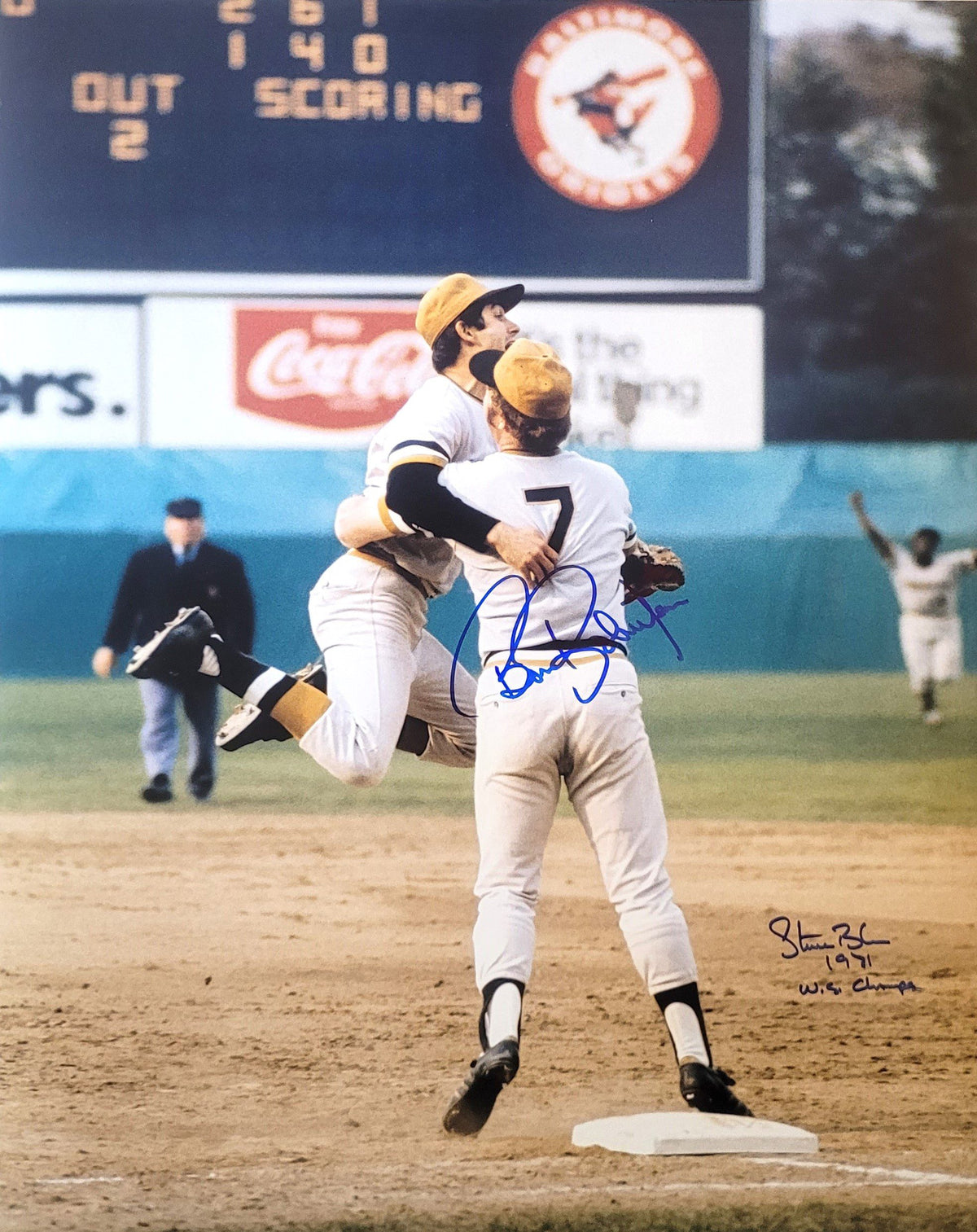 Autographed Bob Robertson and Steve Blass Pittsburgh Pirates 16x20 photo