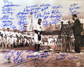 LOU GEHRIG DAY 16x20 Photo 49 Signatures including Bouton, R Davis, Wetteland etc.