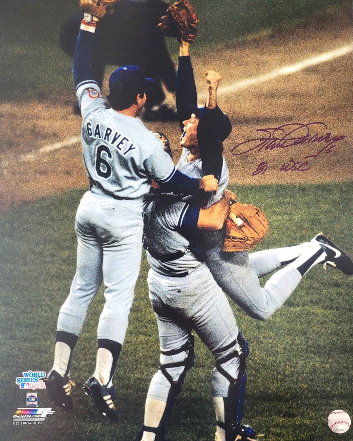 Autographed  STEVE GARVEY "81 WSC" Los Angeles Dodgers 16x20 photo