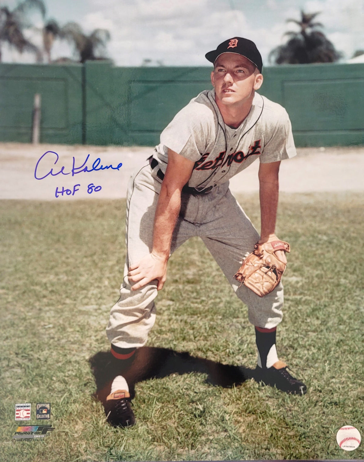 Autographed Al Kaline "HOF 80" Detroit Tigers 16x20 photo
