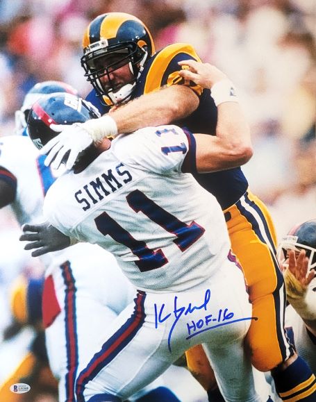 Autographed Kevin Greene Los Angeles Rams Football 16x20 Photo - Beckett COA